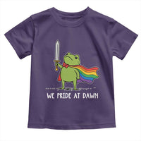 We Pride At Dawn Toddler T Shirt Funny LGBT Frog Rainbow Pride Month