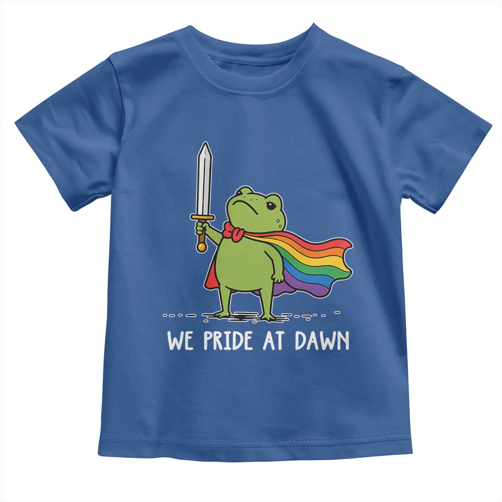 We Pride At Dawn Toddler T Shirt Funny LGBT Frog Rainbow Pride Month