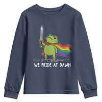We Pride At Dawn Youth Sweatshirt Funny LGBT Frog Rainbow Pride Month
