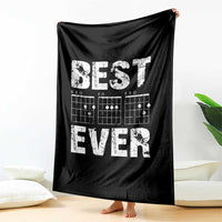 Guitar Father Throw Blanket Funny Best Dad Ever D A D Chord Gifts Guitarist Papa