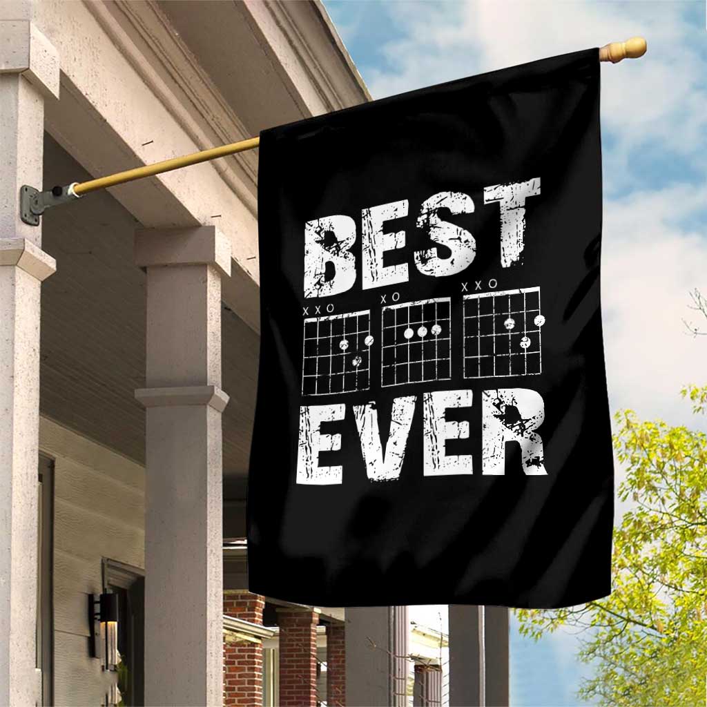 Guitar Father Garden Flag Funny Best Dad Ever D A D Chord Gifts Guitarist Papa