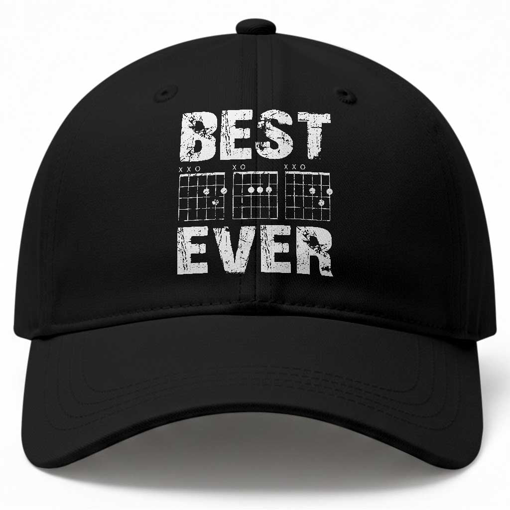 Guitar Father Baseball Cap Funny Best Dad Ever D A D Chord Gifts Guitarist Papa