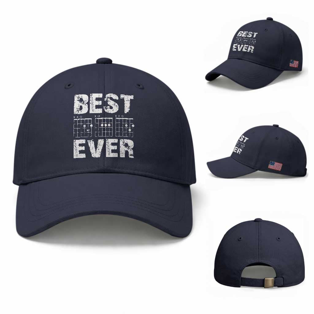 Guitar Father Baseball Cap Funny Best Dad Ever D A D Chord Gifts Guitarist Papa