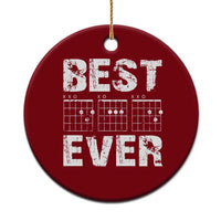 Guitar Father Ceramic Ornament Funny Best Dad Ever D A D Chord Gifts Guitarist Papa