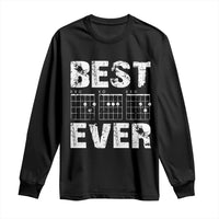 Guitar Father Long Sleeve Shirt Funny Best Dad Ever D A D Chord Gifts Guitarist Papa