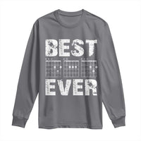Guitar Father Long Sleeve Shirt Funny Best Dad Ever D A D Chord Gifts Guitarist Papa