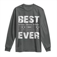 Guitar Father Long Sleeve Shirt Funny Best Dad Ever D A D Chord Gifts Guitarist Papa