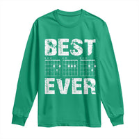 Guitar Father Long Sleeve Shirt Funny Best Dad Ever D A D Chord Gifts Guitarist Papa