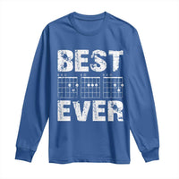 Guitar Father Long Sleeve Shirt Funny Best Dad Ever D A D Chord Gifts Guitarist Papa