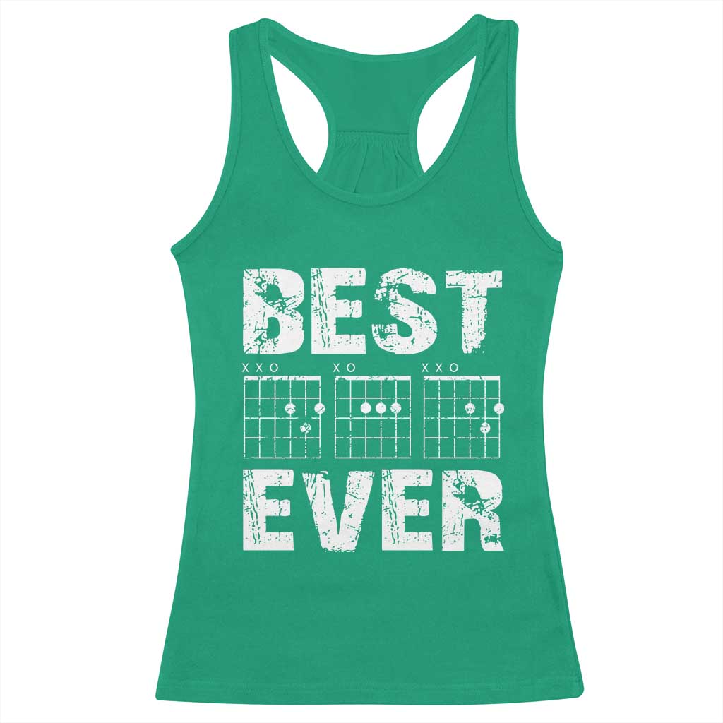 Guitar Father Racerback Tank Top Funny Best Dad Ever D A D Chord Gifts Guitarist Papa