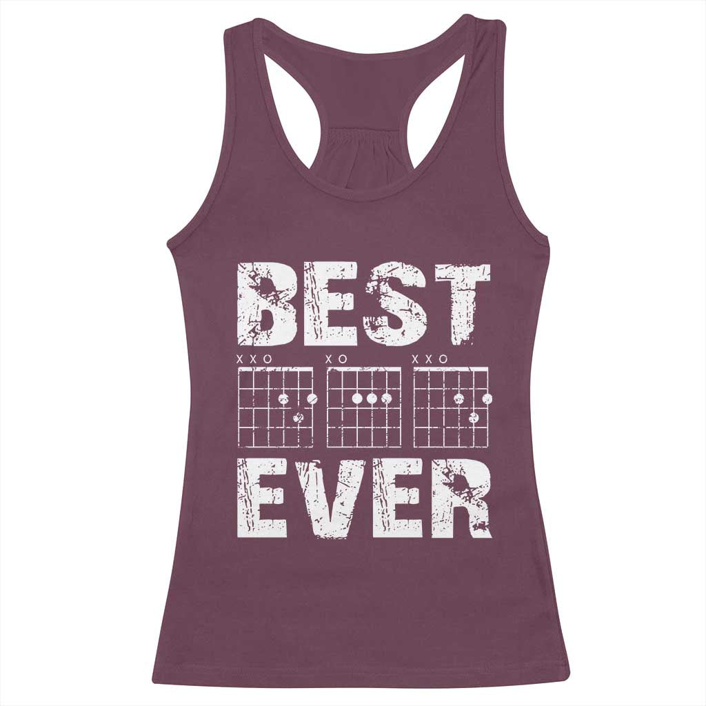 Guitar Father Racerback Tank Top Funny Best Dad Ever D A D Chord Gifts Guitarist Papa