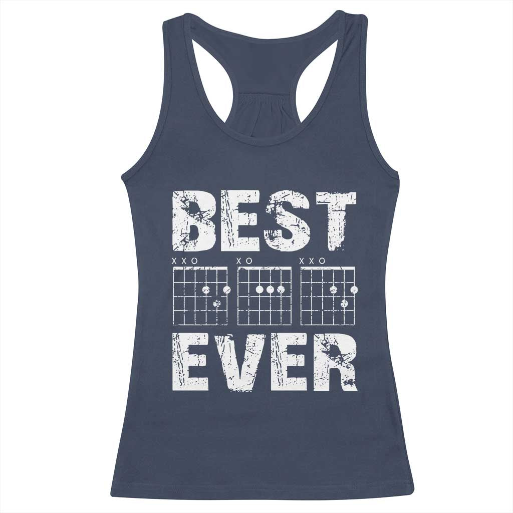 Guitar Father Racerback Tank Top Funny Best Dad Ever D A D Chord Gifts Guitarist Papa