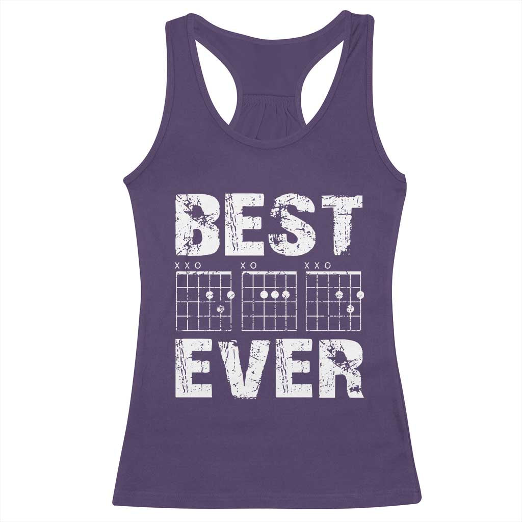 Guitar Father Racerback Tank Top Funny Best Dad Ever D A D Chord Gifts Guitarist Papa