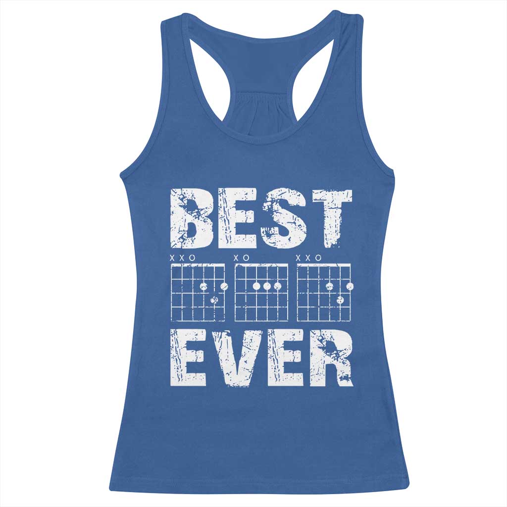 Guitar Father Racerback Tank Top Funny Best Dad Ever D A D Chord Gifts Guitarist Papa