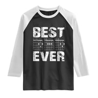 Guitar Father Raglan Shirt Funny Best Dad Ever D A D Chord Gifts Guitarist Papa