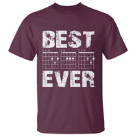 Guitar Father T Shirt Funny Best Dad Ever D A D Chord Gifts Guitarist Papa