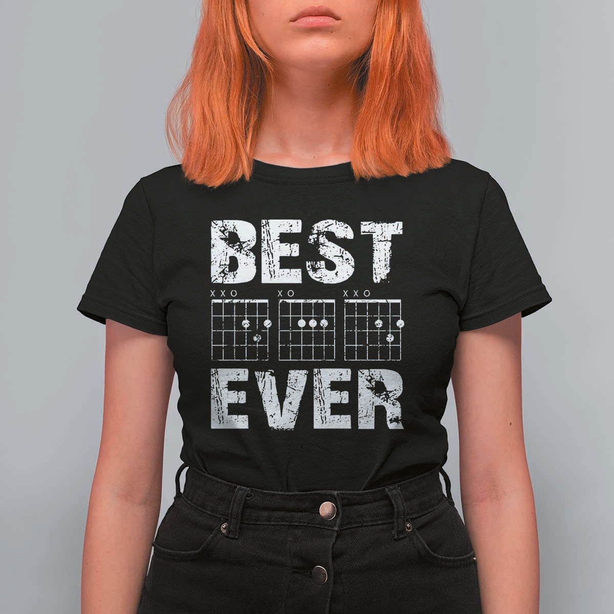 Guitar Father T Shirt For Women Funny Best Dad Ever D A D Chord Gifts Guitarist Papa
