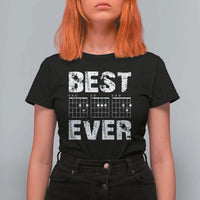 Guitar Father T Shirt For Women Funny Best Dad Ever D A D Chord Gifts Guitarist Papa