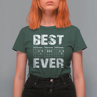 Guitar Father T Shirt For Women Funny Best Dad Ever D A D Chord Gifts Guitarist Papa