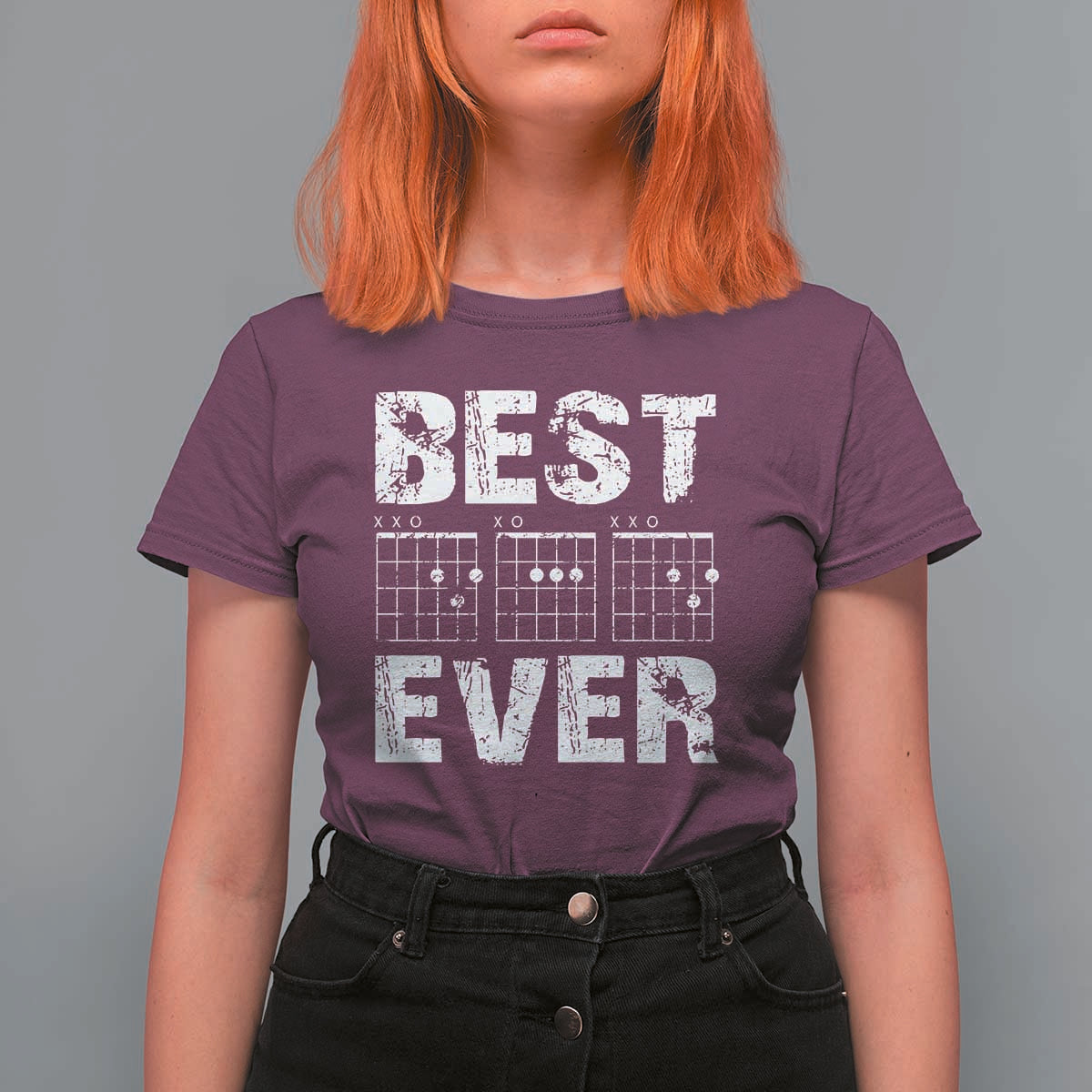 Guitar Father T Shirt For Women Funny Best Dad Ever D A D Chord Gifts Guitarist Papa