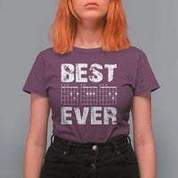 Guitar Father T Shirt For Women Funny Best Dad Ever D A D Chord Gifts Guitarist Papa