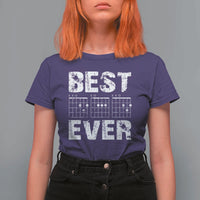 Guitar Father T Shirt For Women Funny Best Dad Ever D A D Chord Gifts Guitarist Papa