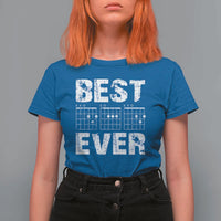 Guitar Father T Shirt For Women Funny Best Dad Ever D A D Chord Gifts Guitarist Papa