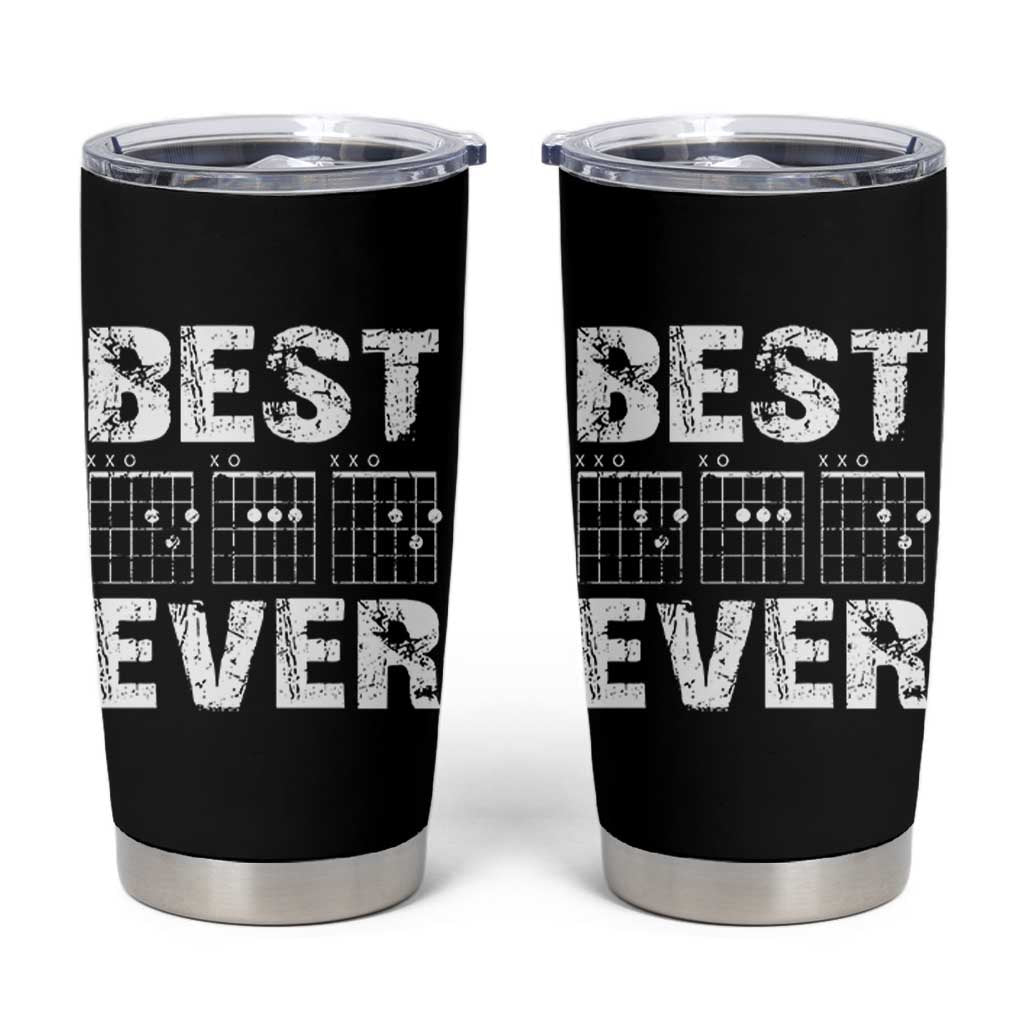 Guitar Father Tumbler Cup Funny Best Dad Ever D A D Chord Gifts Guitarist Papa