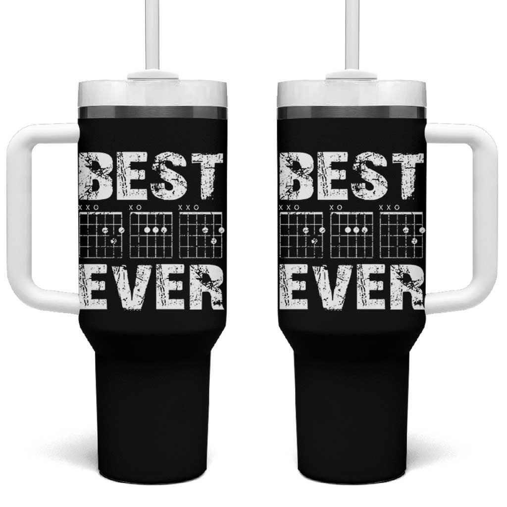 Guitar Father Tumbler With Handle Funny Best Dad Ever D A D Chord Gifts Guitarist Papa