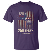God 250th Anniversary USA T Shirt Stand For The Flag Kneel For The Cross