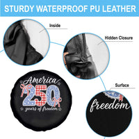 Girly America 250 Years Of Freedom Spare Tire Cover 4th of July Coquette Bow