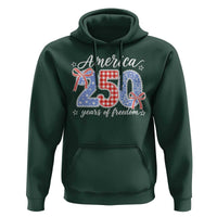 Girly America 250 Years Of Freedom Hoodie 4th of July Coquette Bow
