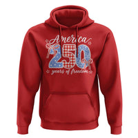 Girly America 250 Years Of Freedom Hoodie 4th of July Coquette Bow