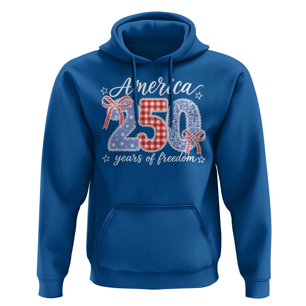 Girly America 250 Years Of Freedom Hoodie 4th of July Coquette Bow