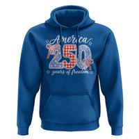 Girly America 250 Years Of Freedom Hoodie 4th of July Coquette Bow