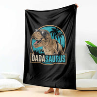 Dinosuar Dad Throw Blanket Funny Dadasaurus Fathers Day Family Matching