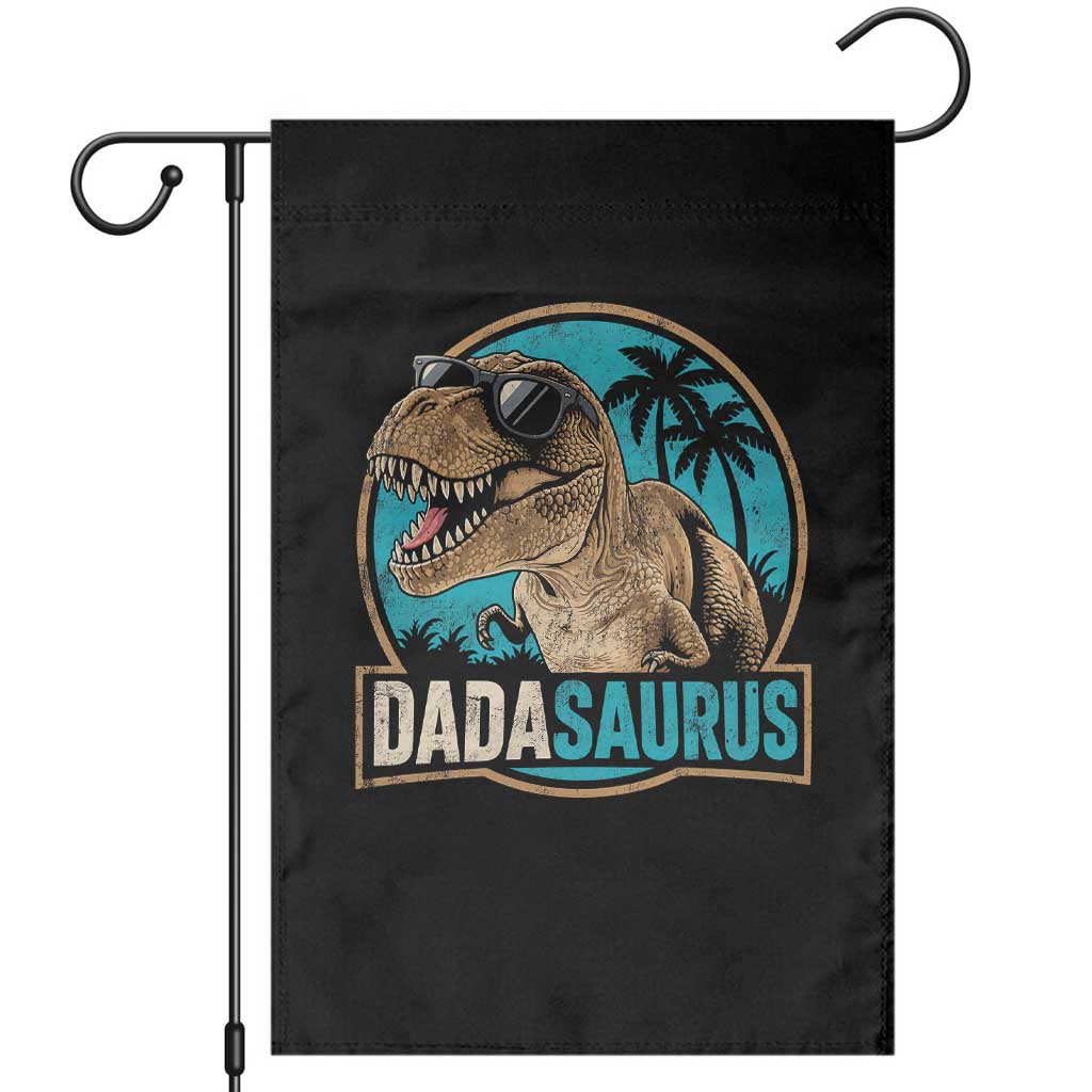 Dinosuar Dad Garden Flag Funny Dadasaurus Fathers Day Family Matching
