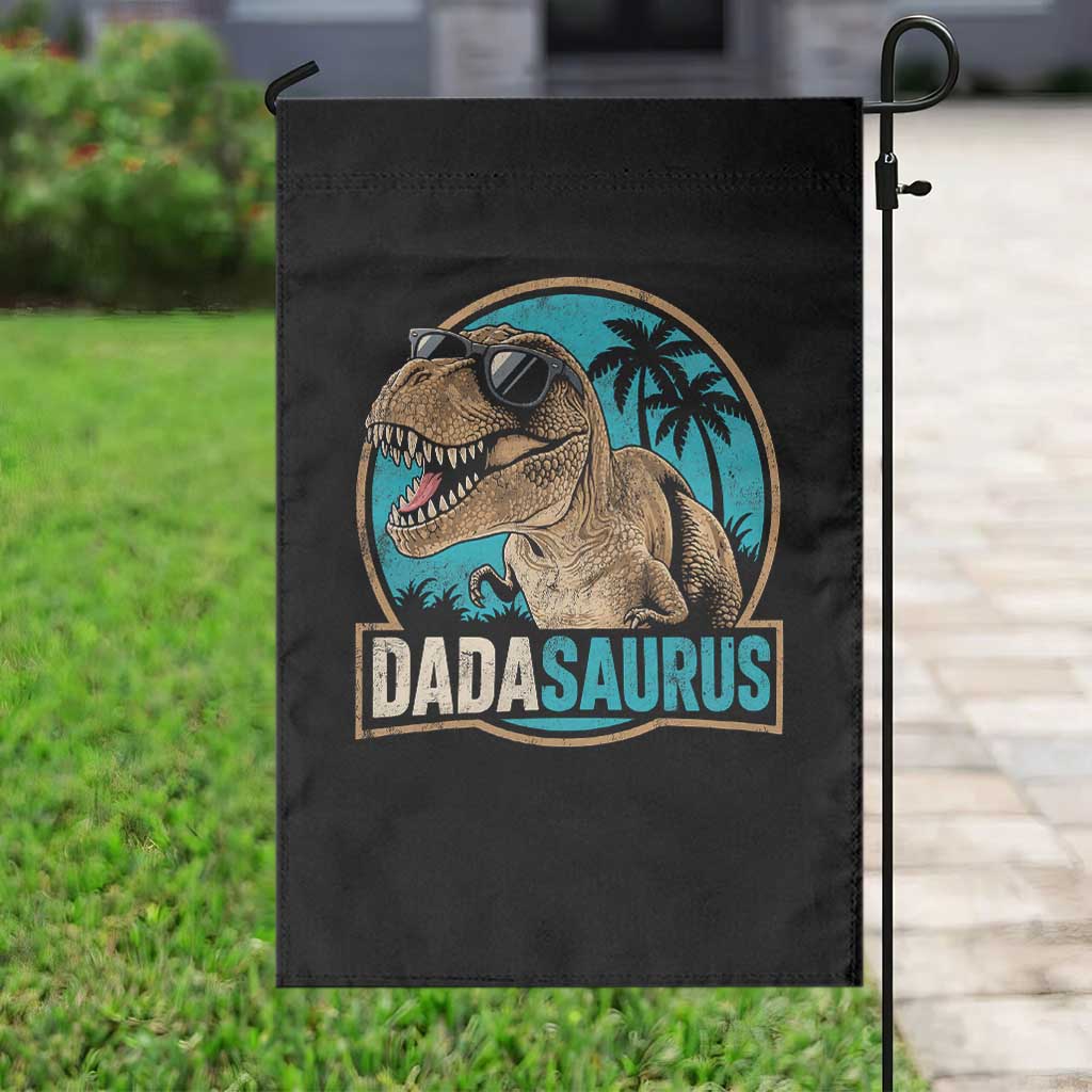 Dinosuar Dad Garden Flag Funny Dadasaurus Fathers Day Family Matching