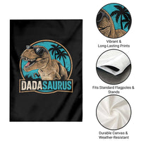 Dinosuar Dad Garden Flag Funny Dadasaurus Fathers Day Family Matching