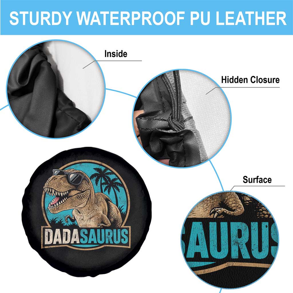 Dinosuar Dad Spare Tire Cover Funny Dadasaurus Fathers Day Family Matching