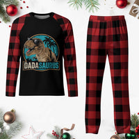 Dinosuar Dad Plaid Pajama Set Funny Dadasaurus Fathers Day Family Matching