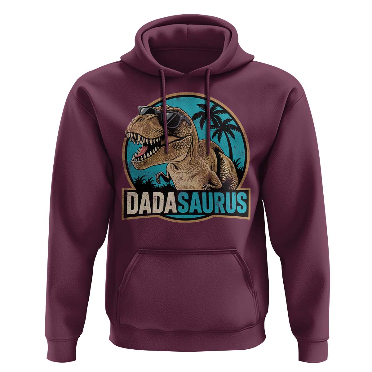 Dinosuar Dad Hoodie Funny Dadasaurus Fathers Day Family Matching