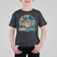 Dinosuar Dad T Shirt For Kid Funny Dadasaurus Fathers Day Family Matching