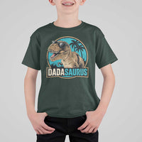 Dinosuar Dad T Shirt For Kid Funny Dadasaurus Fathers Day Family Matching