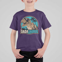 Dinosuar Dad T Shirt For Kid Funny Dadasaurus Fathers Day Family Matching