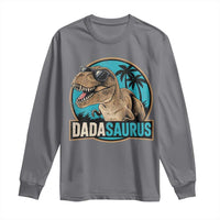 Dinosuar Dad Long Sleeve Shirt Funny Dadasaurus Fathers Day Family Matching
