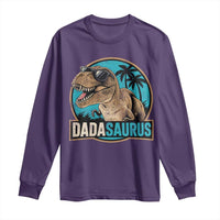 Dinosuar Dad Long Sleeve Shirt Funny Dadasaurus Fathers Day Family Matching