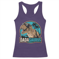 Dinosuar Dad Racerback Tank Top Funny Dadasaurus Fathers Day Family Matching
