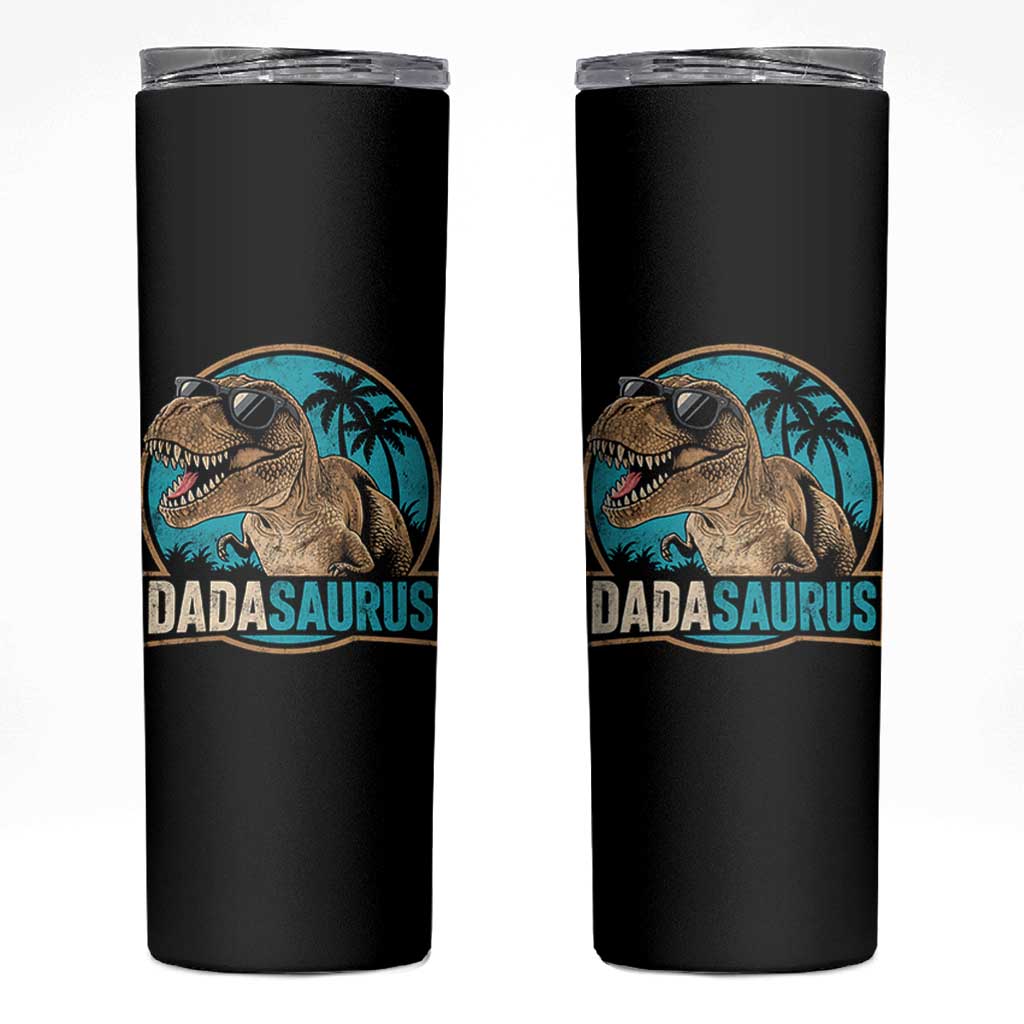 Dinosuar Dad Skinny Tumbler Funny Dadasaurus Fathers Day Family Matching