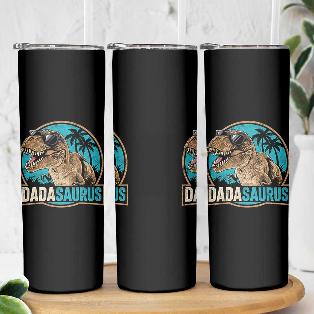 Dinosuar Dad Skinny Tumbler Funny Dadasaurus Fathers Day Family Matching